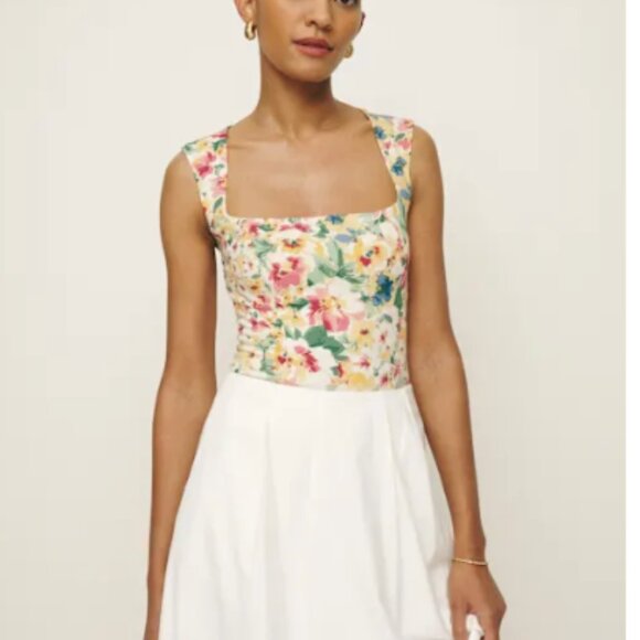 Reformation Diandra Top Daria - Size 2 - Picture 1 of 1